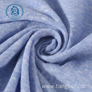 knitted polyester cotton rayon tcr slub jersey fabric
